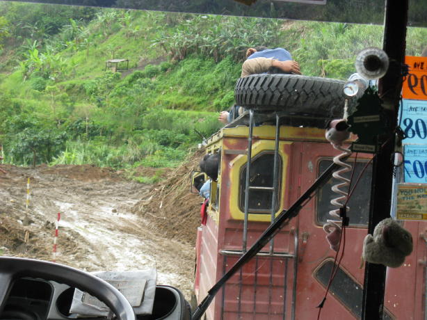 Rain and road construction make travel treacherous